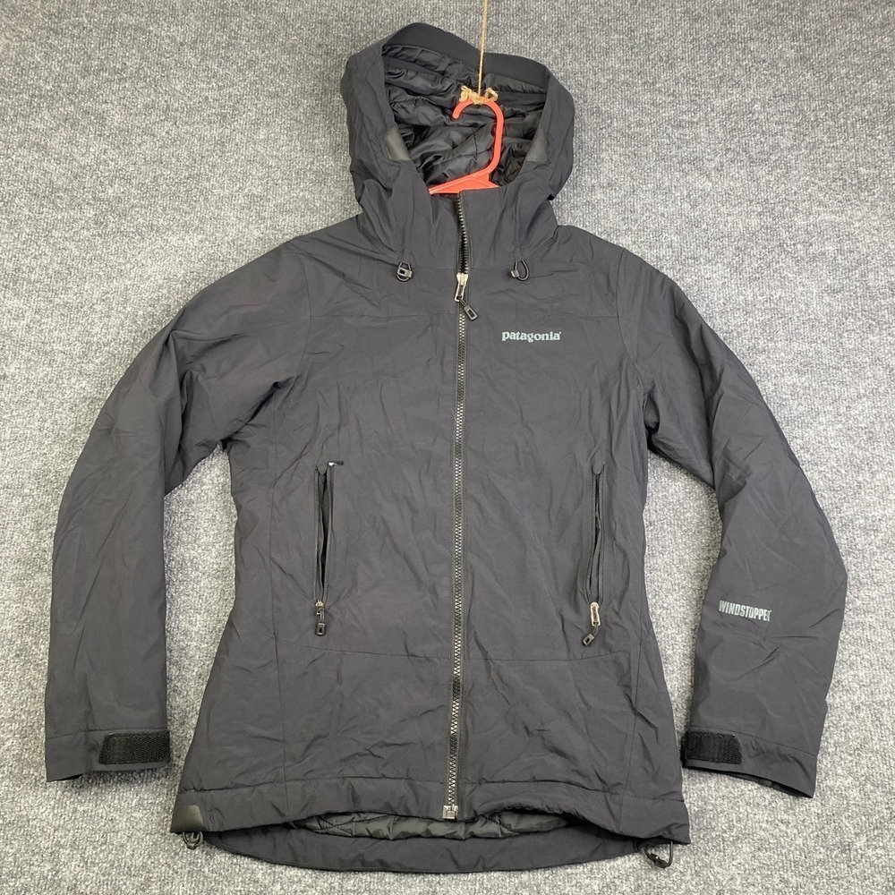 Patagonia Winter Sun Hoody Windstopper Jacket Womens XS Black Hooded 83895